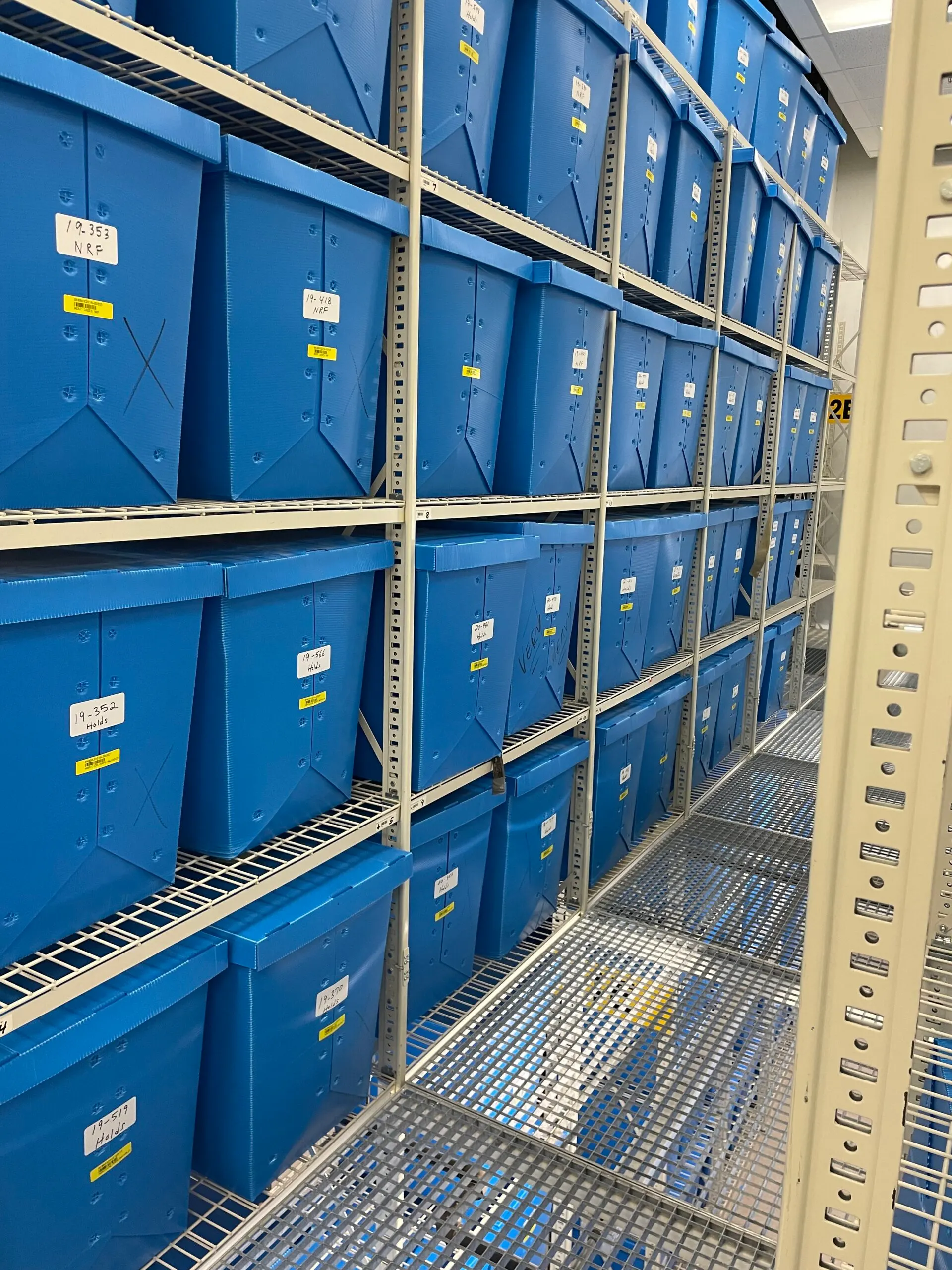 secure evidence storage, durable shelving materials